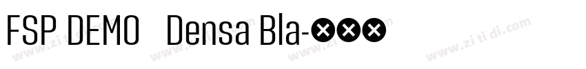 FSP DEMO   Densa Bla字体转换